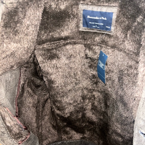Abercrombie and Fitch vegan suede jacket size Large - Picture 9 of 10